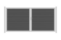 SYSTEM RHOMBUS Doppeltor-Set in Anthrazit Breite 3600mm Höhe 1800mm