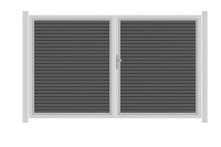 SYSTEM RHOMBUS Doppeltor-Set in Anthrazit Breite 3000mm Höhe 1800mm